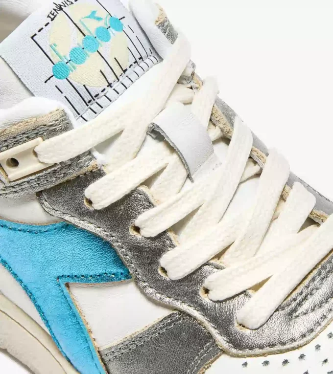 B.560 Metallic Mix Wn Heritage sneaker in pelle