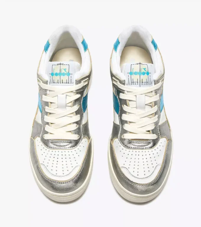 B.560 Metallic Mix Wn Heritage sneaker in pelle