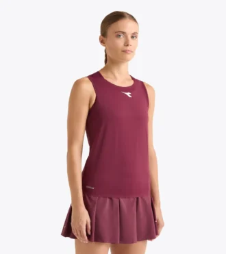 Canotta L. Tank Icon Canotta da tennis con scollo all’americana – Competizione