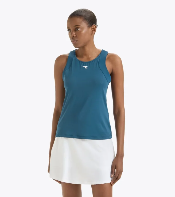 Canotta L. Tank Icon Canotta da tennis con scollo all’americana – Competizione
