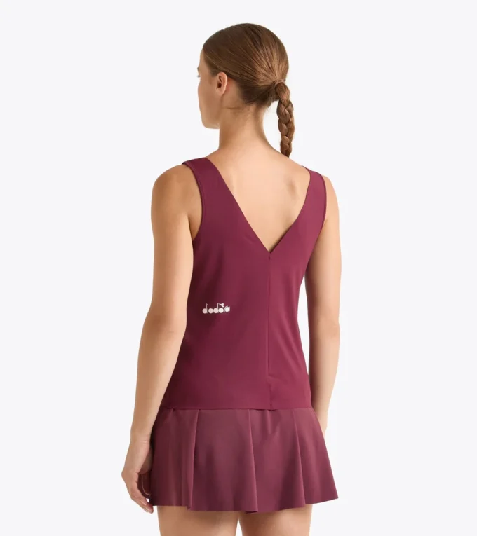 Canotta L. Tank Icon Canotta da tennis con scollo all’americana – Competizione