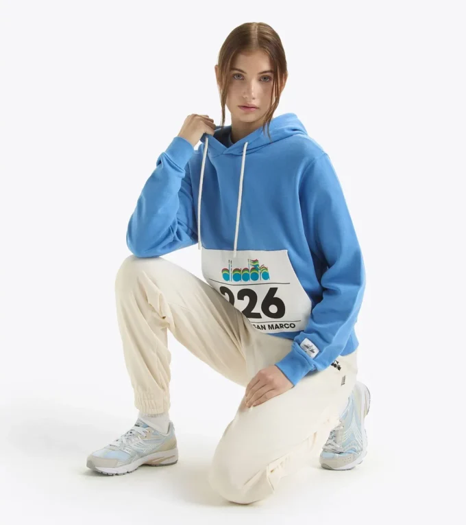 Felpa con cappuccio G.D. 1984 (226) Felpa con cappuccio in cotone French terry – Unisex