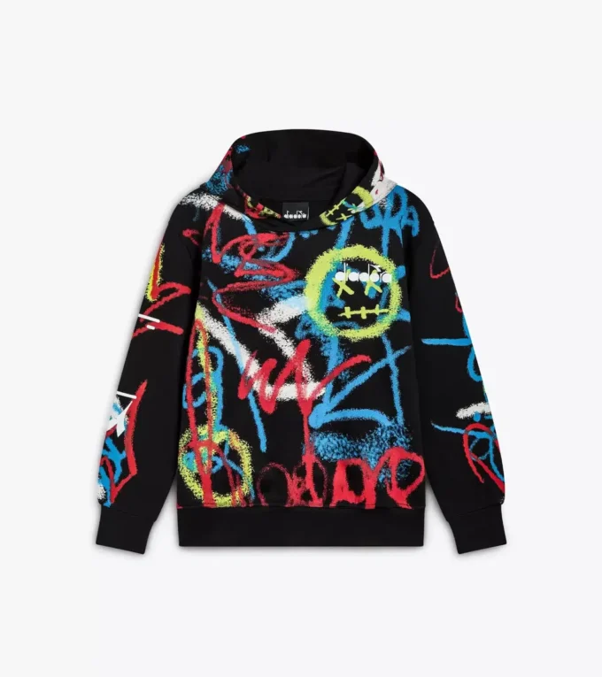 Felpa con cappuccio Jb. Hoodie Graffiti – Stampa ispirata ai graffiti – Ragazzo