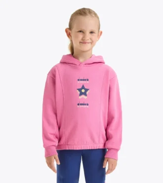 Felpa con cappuccio JG. Felpa con cappuccio Logo – Vestibilità comoda – Bambina