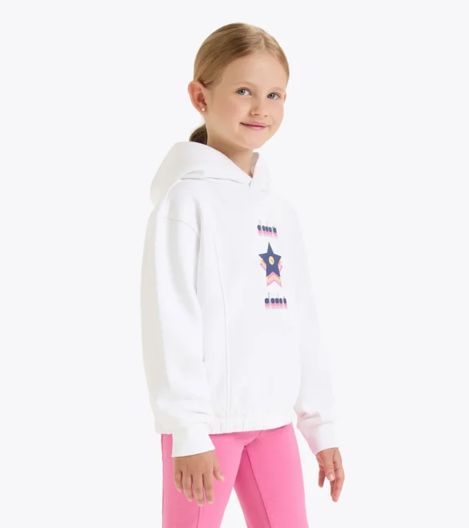 Felpa con cappuccio JG. Felpa con cappuccio Logo – Vestibilità comoda – Bambina