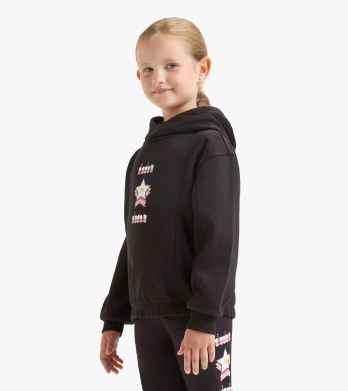 Felpa con cappuccio JG. Felpa con cappuccio Logo – Vestibilità comoda – Bambina