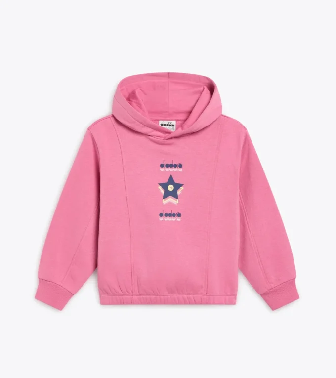 Felpa con cappuccio JG. Felpa con cappuccio Logo – Vestibilità comoda – Bambina