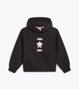 Felpa con cappuccio JG. Felpa con cappuccio Logo – Vestibilità comoda – Bambina