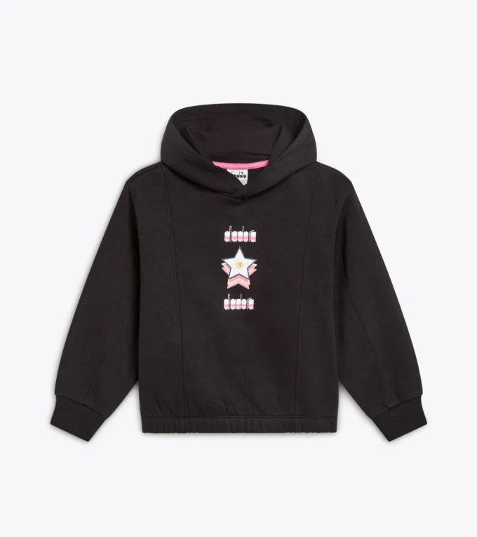 Felpa con cappuccio JG. Felpa con cappuccio Logo – Vestibilità comoda – Bambina