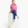 Felpa con cappuccio JG. Felpa con cappuccio Logo – Vestibilità comoda – Bambina