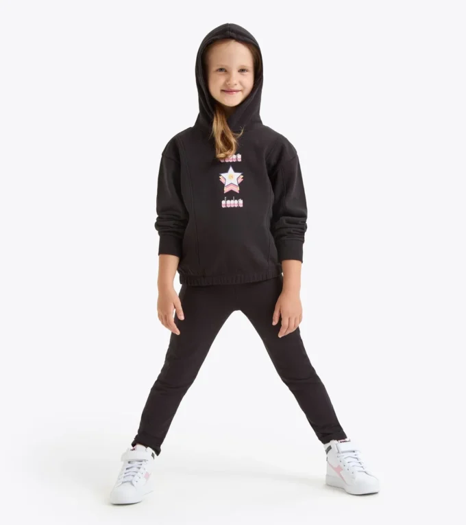 Felpa con cappuccio JG. Felpa con cappuccio Logo – Vestibilità comoda – Bambina