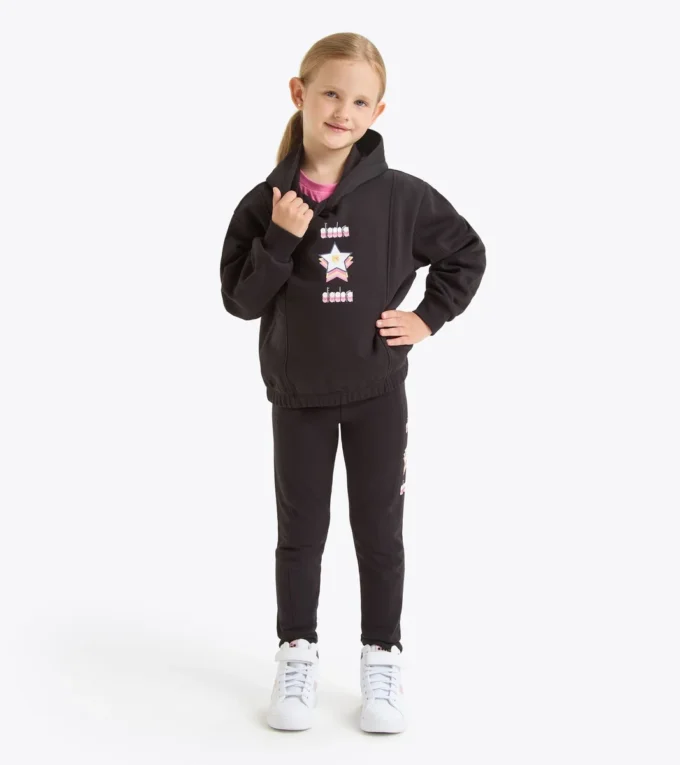 Felpa con cappuccio JG. Felpa con cappuccio Logo – Vestibilità comoda – Bambina