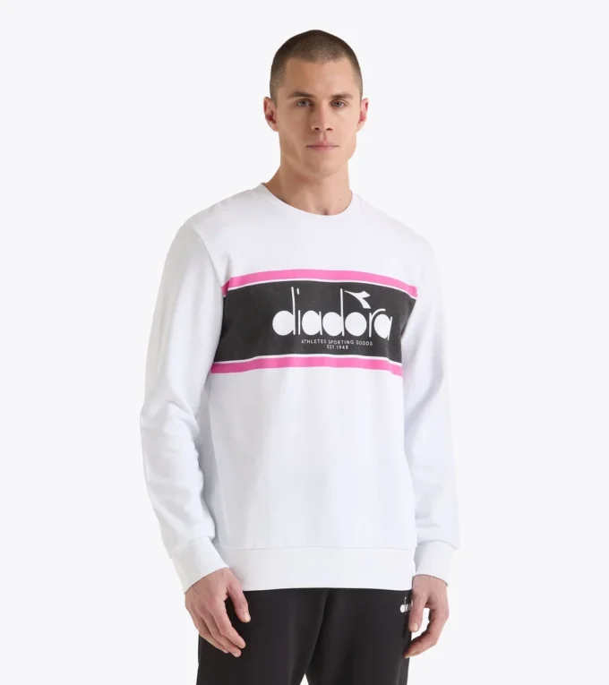 Felpa Crew Logo Felpa girocollo in cotone
