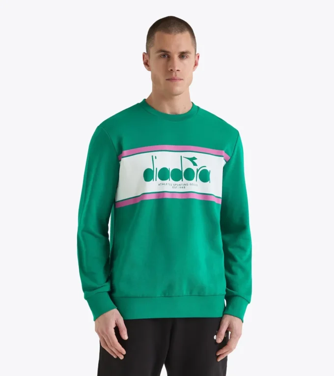 Felpa Crew Logo Felpa girocollo in cotone