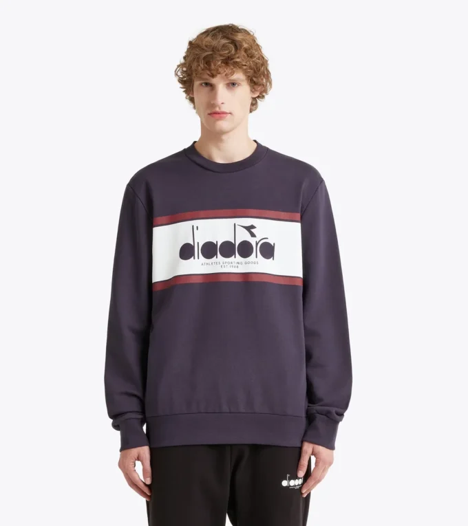 Felpa Crew Logo Felpa girocollo in cotone