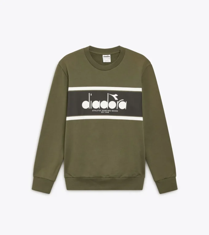 Felpa Crew Logo Felpa girocollo in cotone