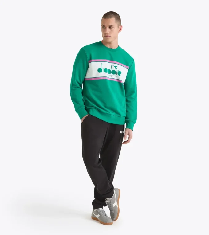 Felpa Crew Logo Felpa girocollo in cotone
