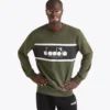 Felpa Crew Logo Felpa girocollo in cotone