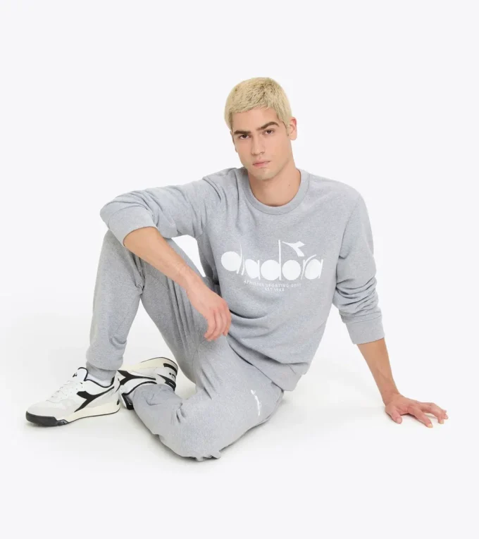 Felpa Crew Logo Felpa girocollo in cotone