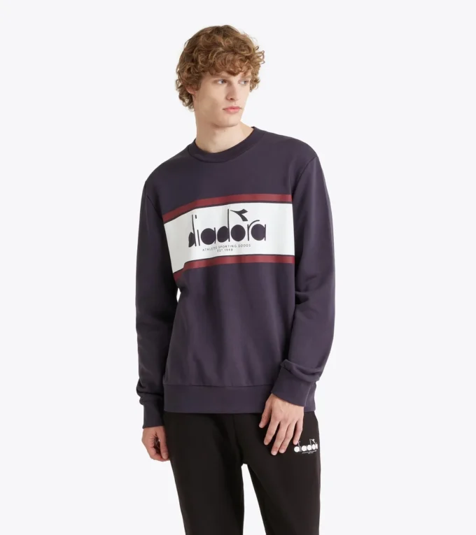 Felpa Crew Logo Felpa girocollo in cotone