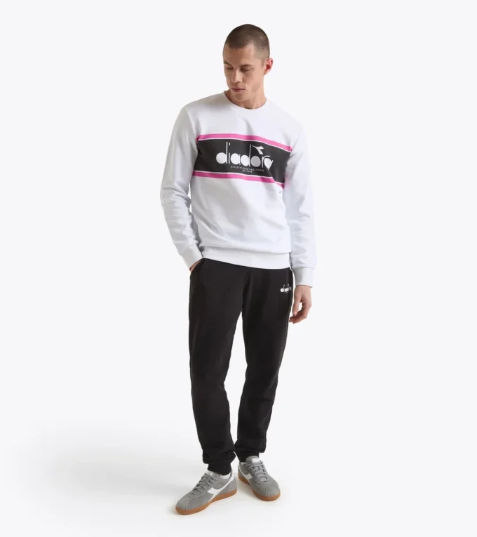 Felpa Crew Logo Felpa girocollo in cotone