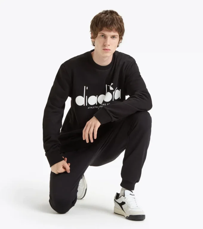 Felpa Crew Logo Felpa girocollo in cotone