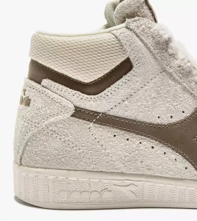 Game High Suede Waxed Sneaker da tennis retrò alta