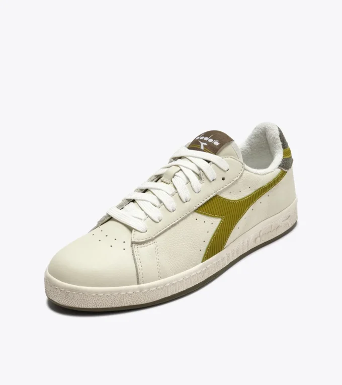 Game Low Stripes Waxed Sneaker da tennis retrò