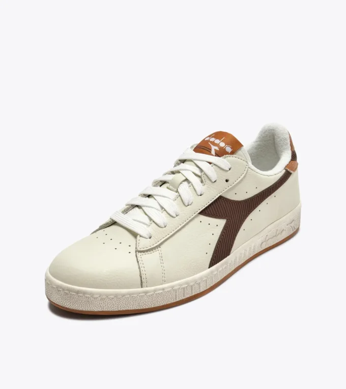 Game Low Stripes Waxed Sneaker da tennis retrò