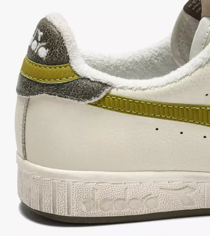 Game Low Stripes Waxed Sneaker da tennis retrò
