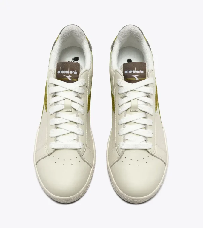 Game Low Stripes Waxed Sneaker da tennis retrò