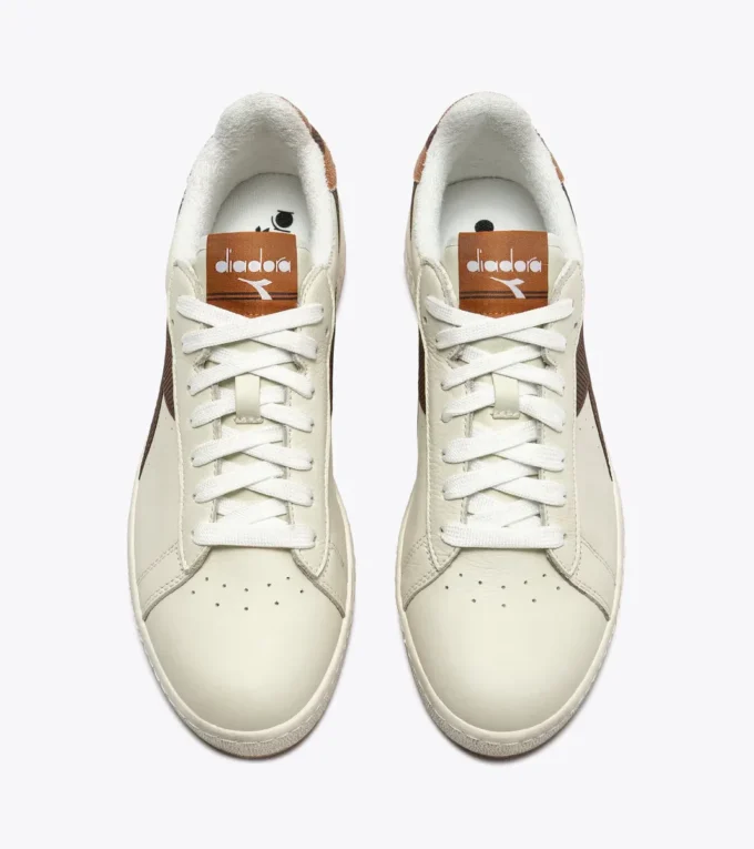 Game Low Stripes Waxed Sneaker da tennis retrò