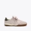 Gold Indoor Metal Sneakers in pelle in stile terrace