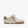Gold Indoor Metal Sneakers in pelle in stile terrace