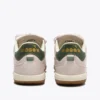 Gold Indoor Metal Sneakers in pelle in stile terrace