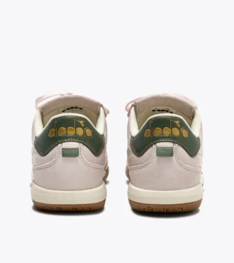 Gold Indoor Metal Sneakers in pelle in stile terrace
