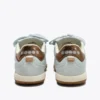 Gold Indoor Metal Sneakers in pelle in stile terrace