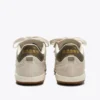 Gold Indoor Metal Sneakers in pelle in stile terrace