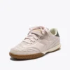 Gold Indoor Metal Sneakers in pelle in stile terrace