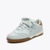 Gold Indoor Metal Sneakers in pelle in stile terrace