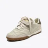 Gold Indoor Metal Sneakers in pelle in stile terrace