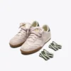 Gold Indoor Metal Sneakers in pelle in stile terrace
