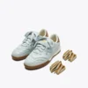 Gold Indoor Metal Sneakers in pelle in stile terrace