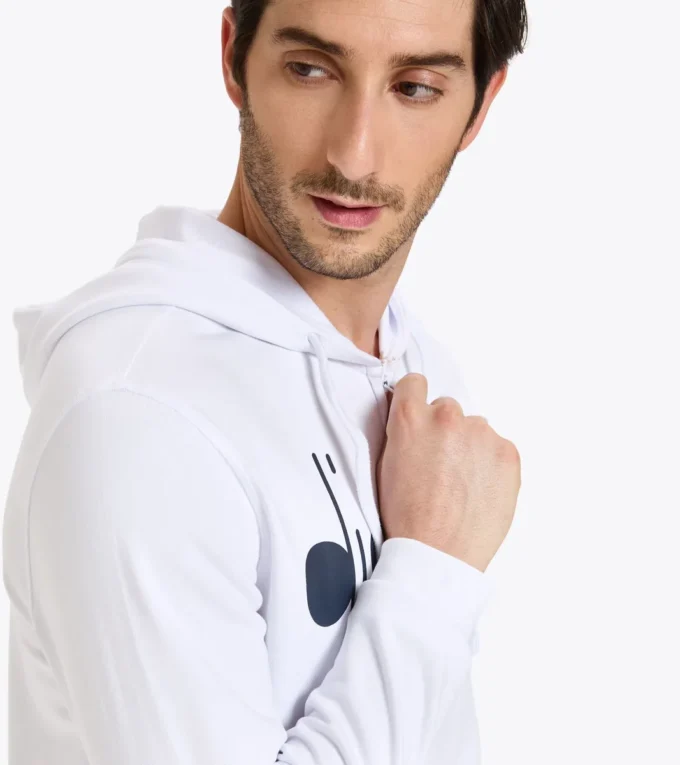 Hd Fz Sweat Felpa con cappuccio e zip integrale Diadora Club Tennis