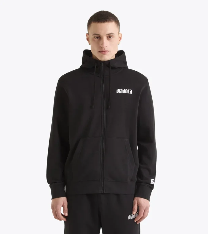 Hoodie Fz. Athl. Felpa con cappuccio e zip con logo