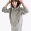 Hoodie Fz. Athl. Felpa con cappuccio e zip con logo