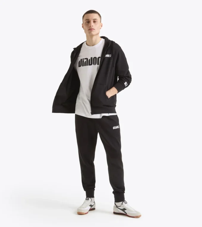 Hoodie Fz. Athl. Felpa con cappuccio e zip con logo