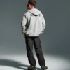 Hoodie Fz. Athl. Felpa con cappuccio e zip con logo