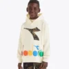 Jb. Felpa con cappuccio Fregio Hoodie con dettagli sbiaditi – Boy