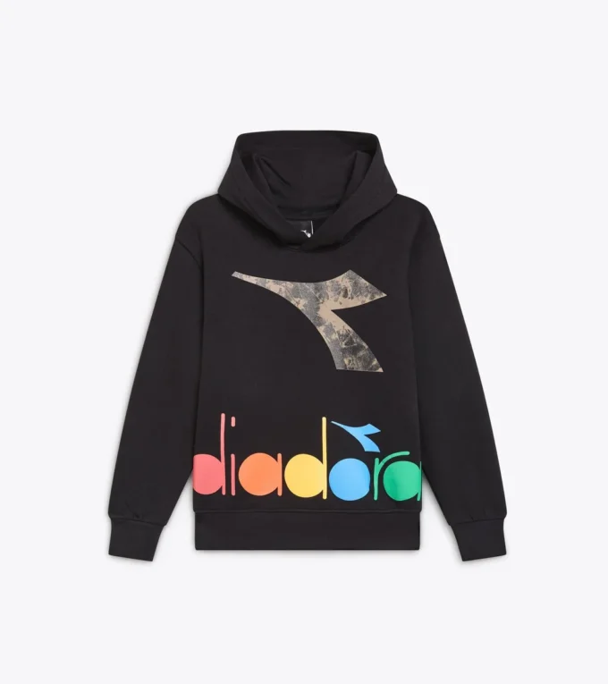Jb. Felpa con cappuccio Fregio Hoodie con dettagli sbiaditi – Boy